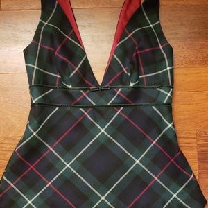 Jcrew tartan plaid sleevless top